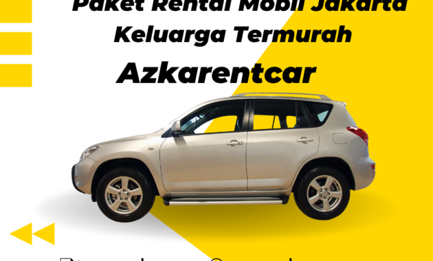 Azkarentcar Paket Rental Mobil Jakarta Keluarga Termurah