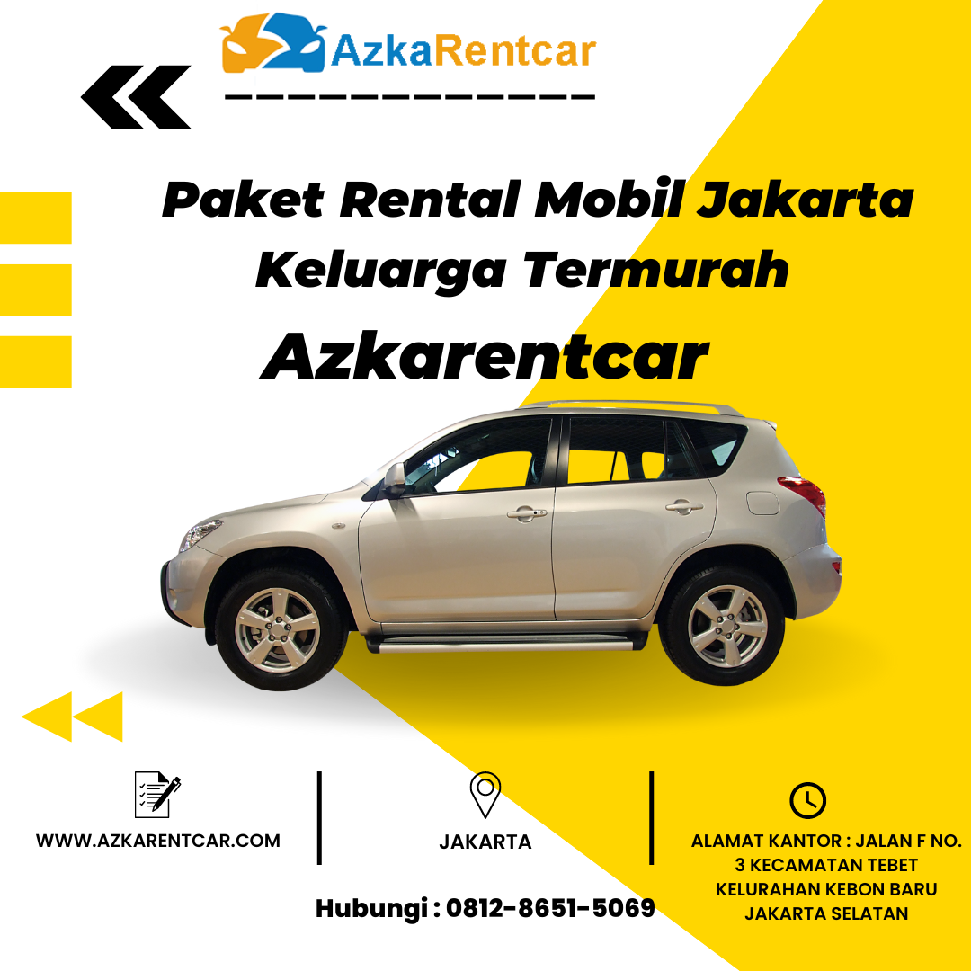 Azkarentcar Paket Rental Mobil Jakarta Keluarga Termurah