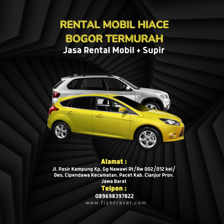 Rental Mobil Hiace Bogor Termurah